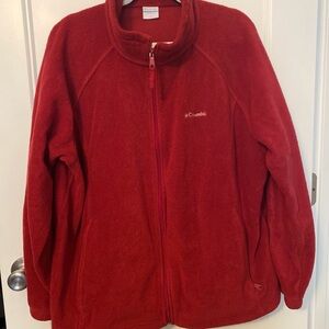 Columbia Red Fleece Jacket